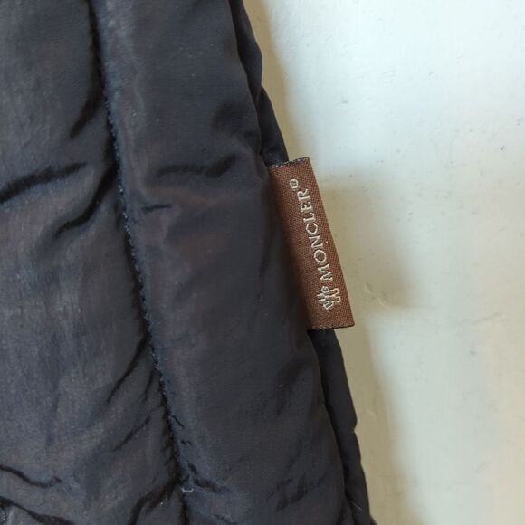 Moncler Vintage Black Down Fur Long Winter Coat S‎ - Picture 6 of 13